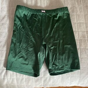 Wear one’s at retro spandex shorts